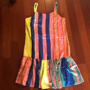 Multi-colored striped dress